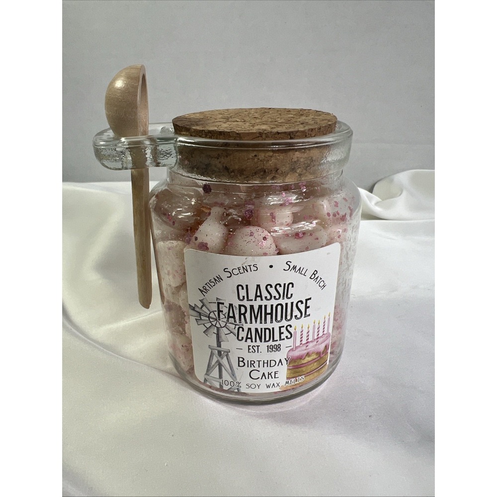 Artisan Scents Classic Farmhouse Candles Birthday‎ Cake 100% Soy Wax Melts